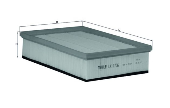 Air Filter LX 1706 Mahle, Image 2