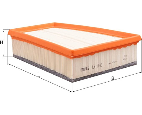 Air Filter LX 1748 Mahle
