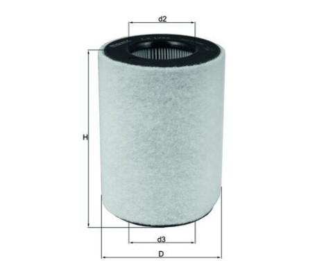 Air Filter LX 1792 Mahle, Image 2