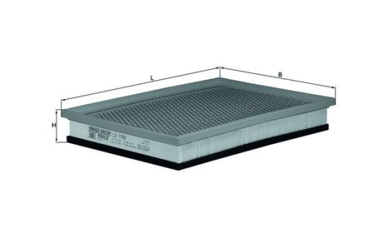 Air Filter LX 1794 Mahle, Image 3