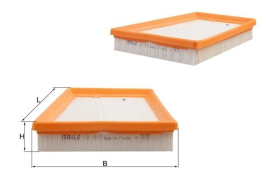 Air Filter LX 1813 Mahle, Image 3