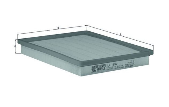 Air Filter LX 1816 Mahle, Image 2