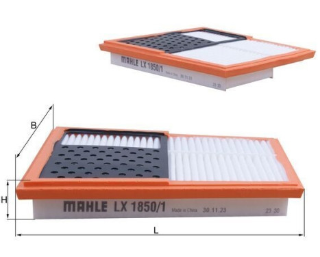 Air Filter LX 1850/1 Mahle, Image 3