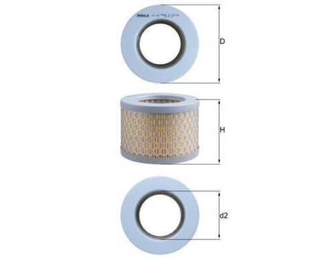 Air Filter LX 192 Mahle, Image 2