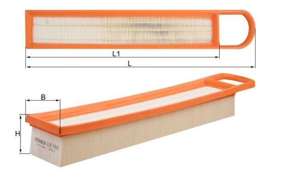 Air Filter LX 1969 Mahle, Image 3