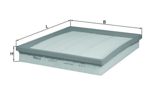 Air Filter LX 2076/1 Mahle, Image 2