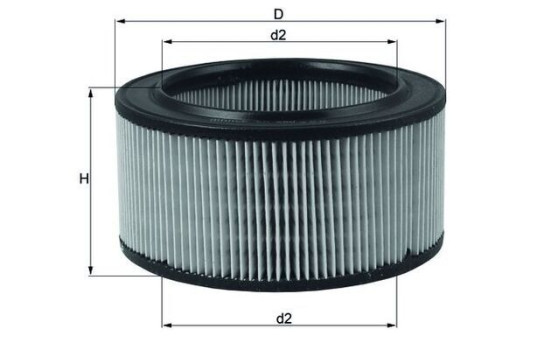Air Filter LX 260 Mahle, Image 3