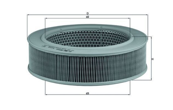 Air Filter LX 264 Mahle, Image 2