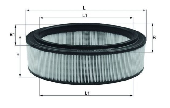 Air Filter LX 2844 Mahle, Image 2