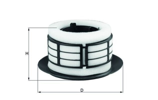 Air Filter LX 292 Mahle, Image 2