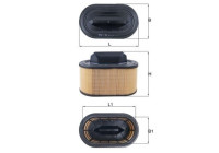 Air filter LX 2966 Mahle