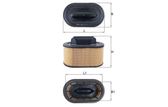 Air filter LX 2966 Mahle