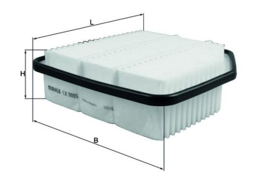 Air Filter LX 3005 Mahle, Image 3