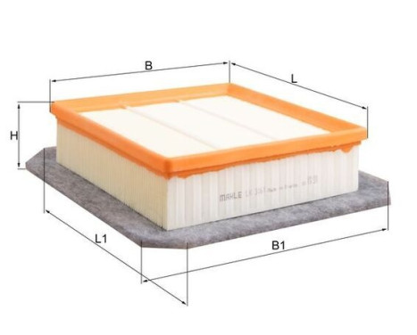 Air Filter LX 3061 Mahle, Image 2