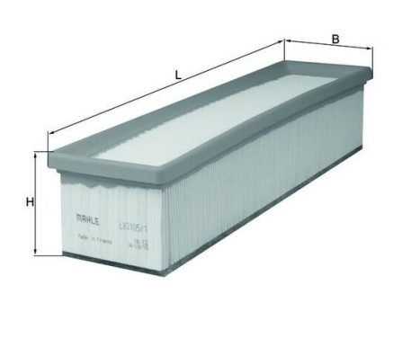 Air Filter LX 3105/1 Mahle, Image 2