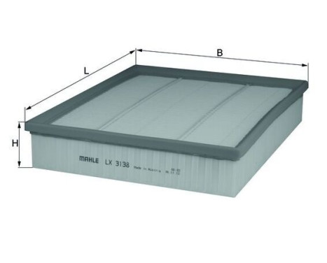 Air Filter LX 3138 Mahle, Image 2