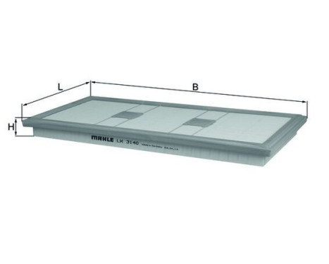 Air Filter LX 3140 Mahle, Image 2