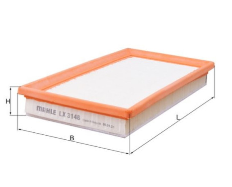 Air Filter LX 3148 Mahle, Image 2
