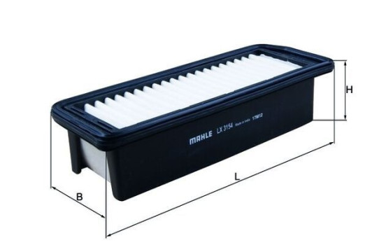 Air Filter LX 3154 Mahle, Image 2