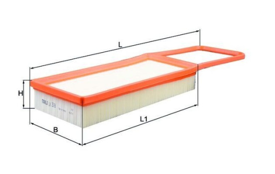 Air Filter LX 3249 Mahle, Image 2