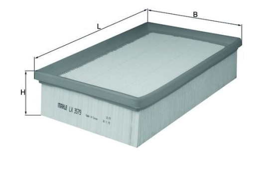 Air Filter LX 3579 Mahle, Image 2