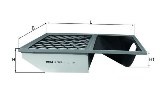 Air Filter LX 3603 Mahle, Image 3