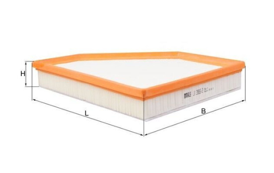 Air filter LX 3985/2 Mahle, Image 2