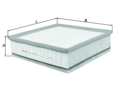 Air Filter LX 4038 Mahle, Image 2
