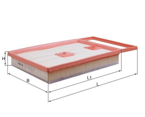 Air Filter LX 4136 Mahle, Image 2