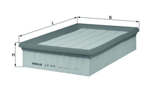 Air Filter LX 418 Mahle, Image 3