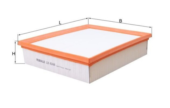 Air Filter LX 4244 Mahle, Image 2