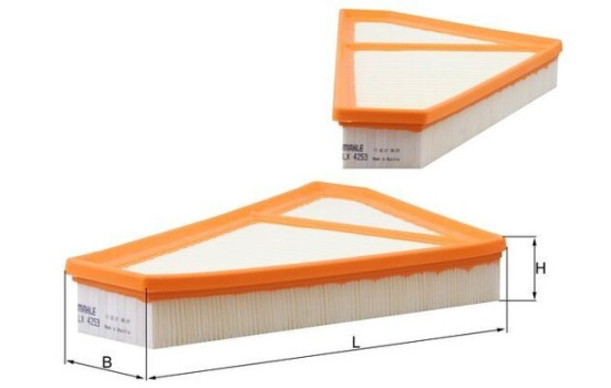 Air Filter LX 4253 Mahle, Image 2