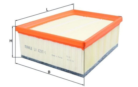 Air Filter LX 4297/1 Mahle, Image 2