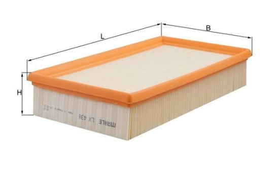 Air Filter LX 438 Mahle, Image 2