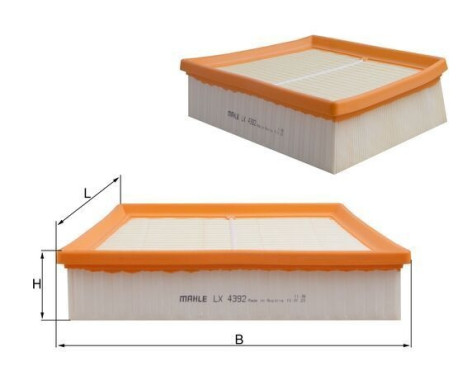 Air Filter LX 4392 Mahle, Image 2