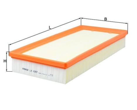 Air Filter LX 4397 Mahle, Image 2
