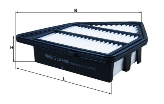 Air Filter LX 4405 Mahle, Image 2