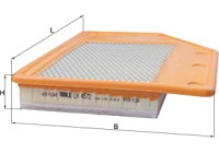 Air filter LX 4572 Mahle
