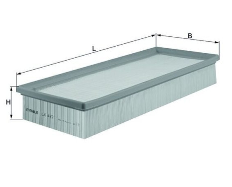 Air Filter LX 472 Mahle, Image 3