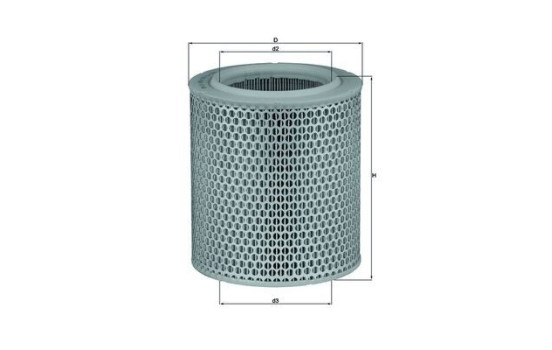 Air Filter LX 478/1 Mahle, Image 2