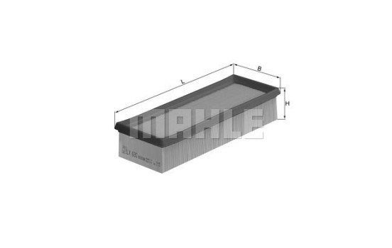 Air Filter LX 632 Mahle, Image 2