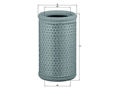 Air Filter LX 646/1 Mahle, Image 2