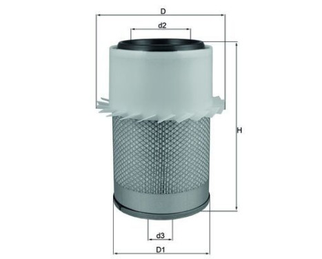 Air Filter LX 648 Mahle, Image 2