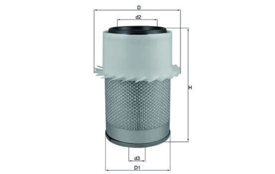 Air Filter LX 648 Mahle, Image 2