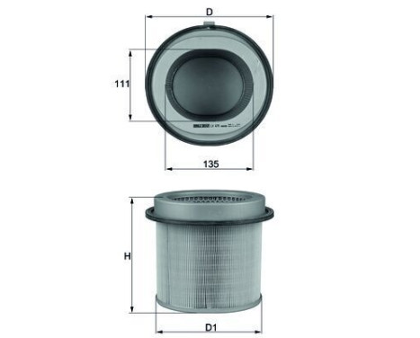 Air Filter LX 670 Mahle, Image 6