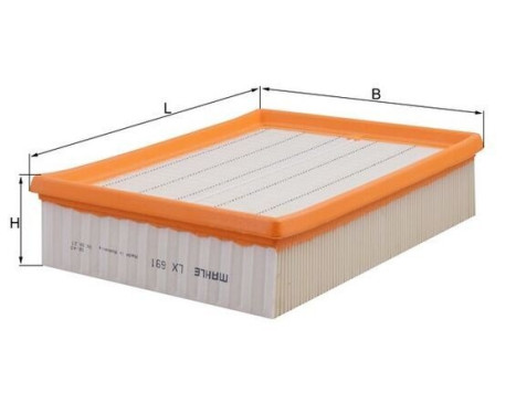 Air Filter LX 691 Mahle, Image 4