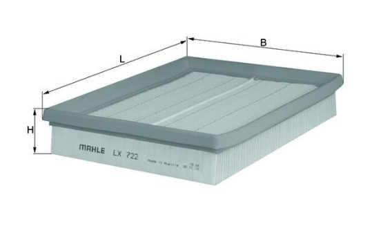 Air Filter LX 722 Mahle, Image 3