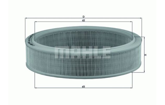 Air Filter LX 853 Mahle, Image 2