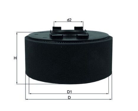 Air Filter LX 870 Mahle, Image 2