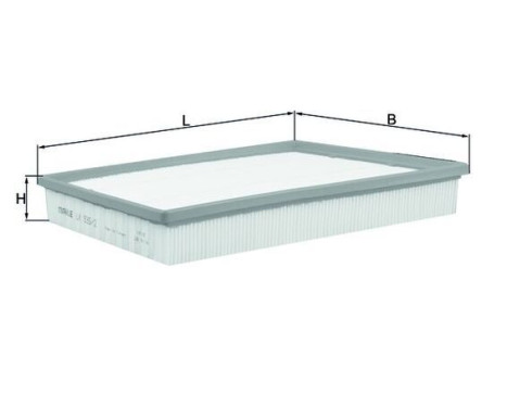 Air Filter LX 935/2 Mahle, Image 2